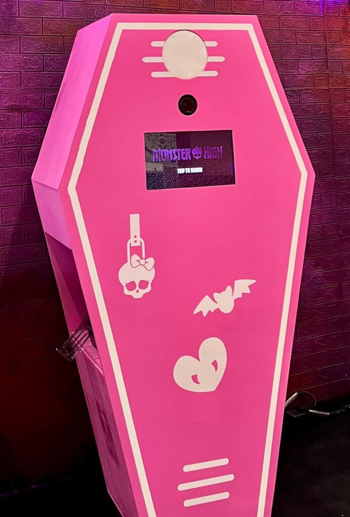brand activation coffin photo booth