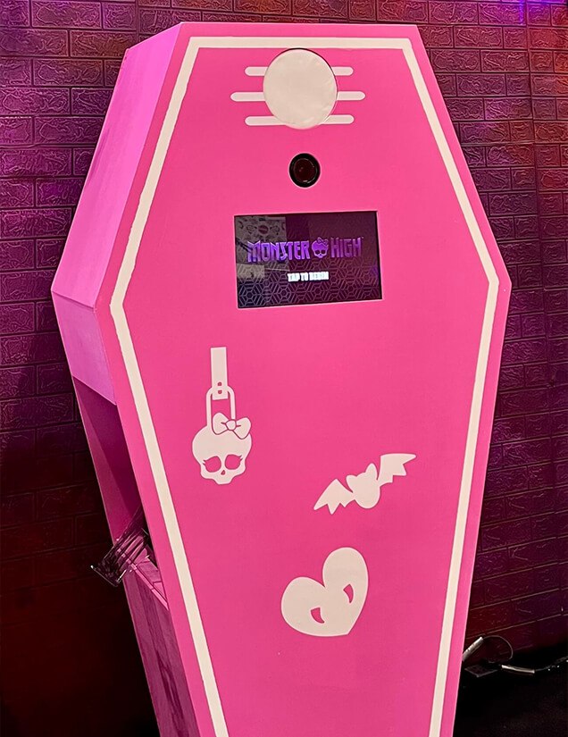 coffin photo booth