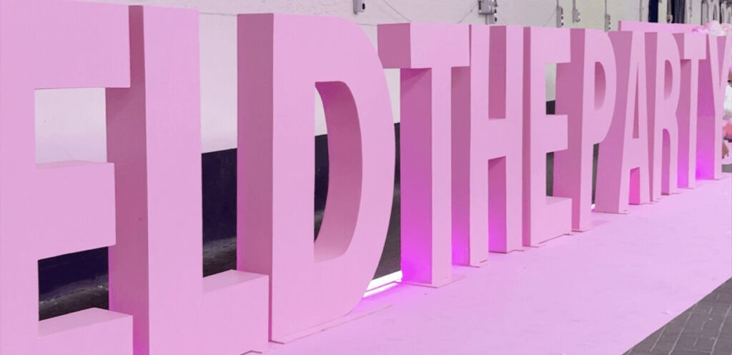 Giant 6ft Letters for Corporate and Brand Events