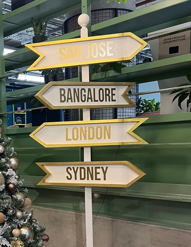 multi directional arrow sign