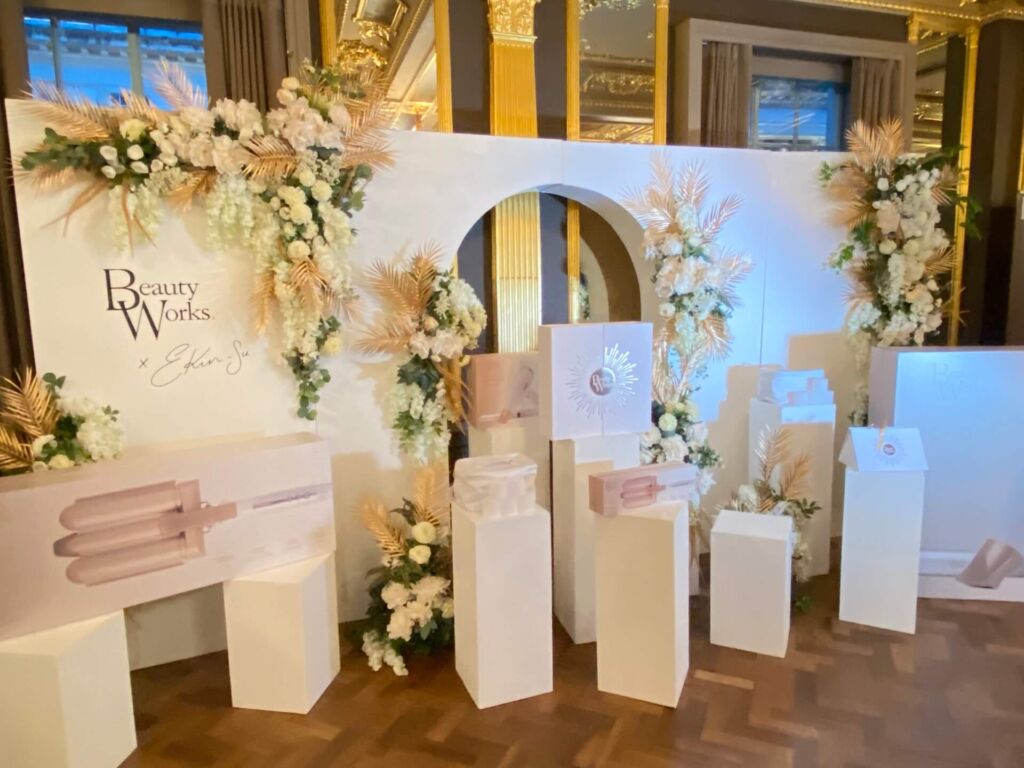 product launch backdrop display