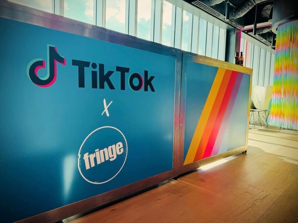 tiktok x fringe branded bar
